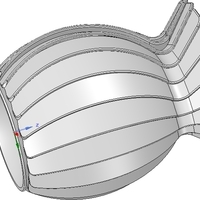 original origami flower vase vo01 for 3d-print or cnc - Thumbnail 2