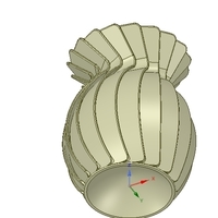 original origami flower vase vo01 for 3d-print or cnc - Thumbnail 5