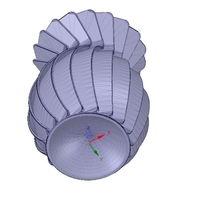 original origami flower vase vo01 for 3d-print or cnc - Thumbnail 14