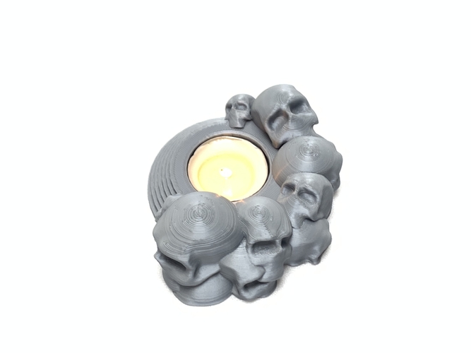 Skull tealight holder  3D Print 257049