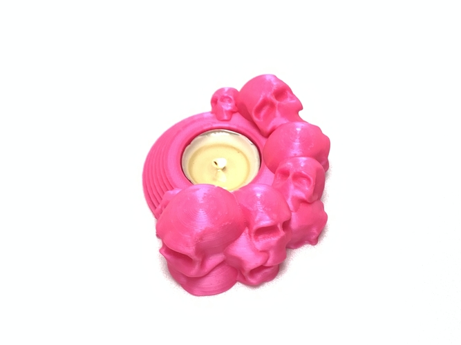 Skull tealight holder  3D Print 257052