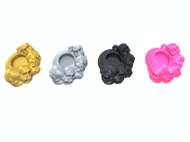 Skull tealight holder  3D Print 257053