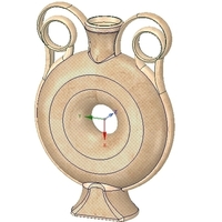 amphora greek cup vessel vase v03 for 3d print and cnc - Thumbnail 9