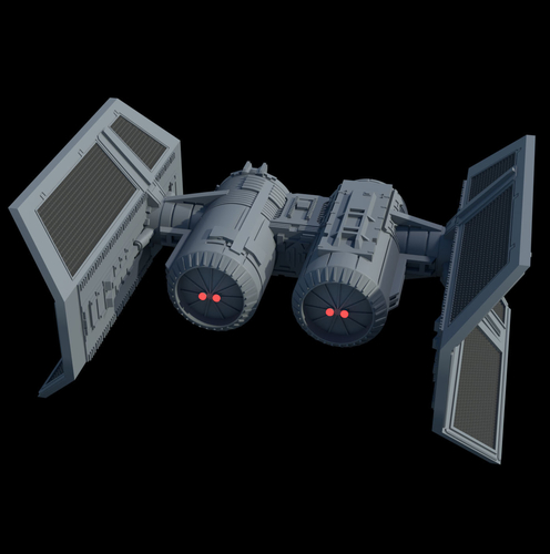 3D Printed TIE Shuttle - X-wing miniatures compatible by Camburu | Pinshape