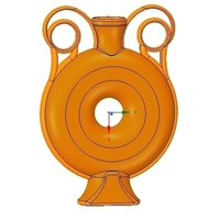 amphora greek cup vessel vase v03 for 3d print and cnc - Thumbnail 2