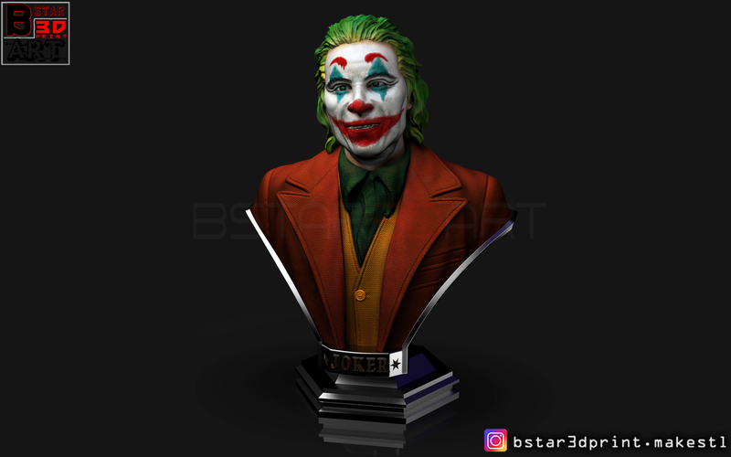 ​Joker Bust -from Joker movie 2019 3D Print 257242