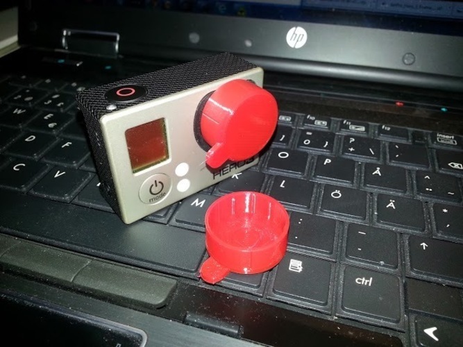 GoPro Hero 3 Lens Cap (NinjaFlex) 3D Print 25727