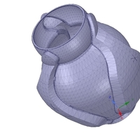 vase cup vessel v05 for 3d-print or cnc - Thumbnail 1