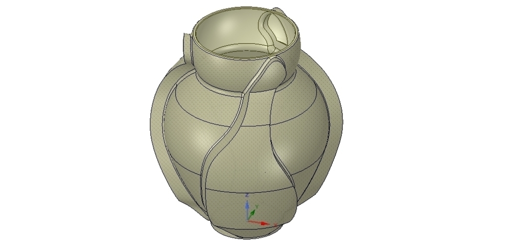 vase cup vessel v05 for 3d-print or cnc 3D Print 257303