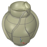 vase cup vessel v05 for 3d-print or cnc - Thumbnail 3