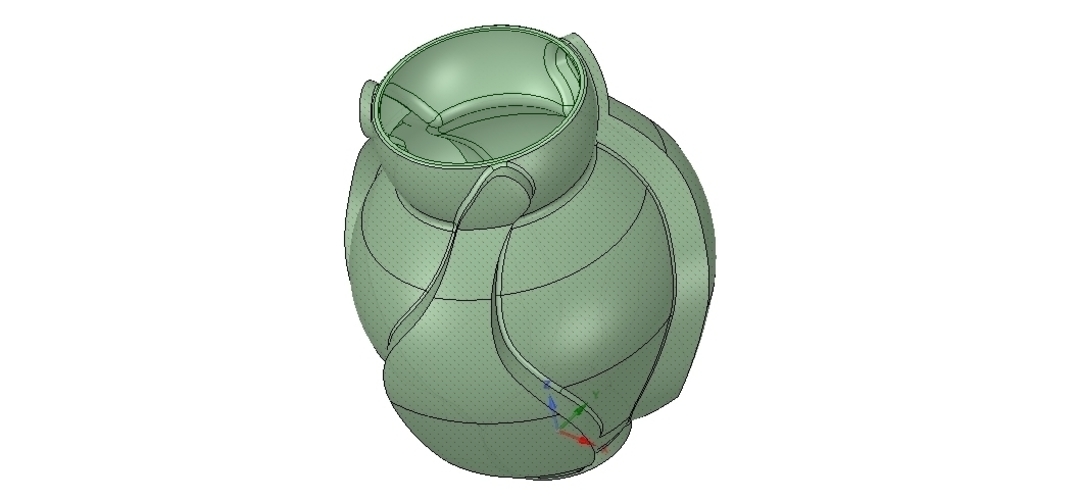 vase cup vessel v05 for 3d-print or cnc 3D Print 257305