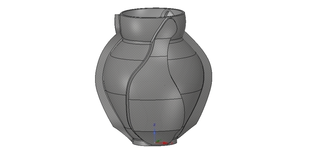 vase cup vessel v05 for 3d-print or cnc 3D Print 257306