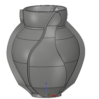 vase cup vessel v05 for 3d-print or cnc - Thumbnail 6