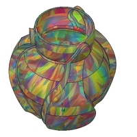 vase cup vessel v05 for 3d-print or cnc - Thumbnail 9
