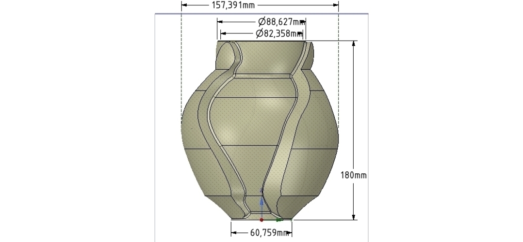 vase cup vessel v05 for 3d-print or cnc 3D Print 257313