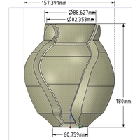 vase cup vessel v05 for 3d-print or cnc - Thumbnail 13