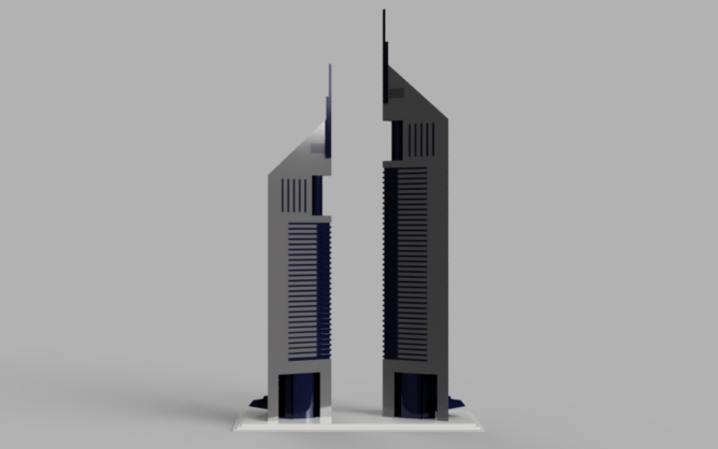 Emirates Towers 3D Print 257391