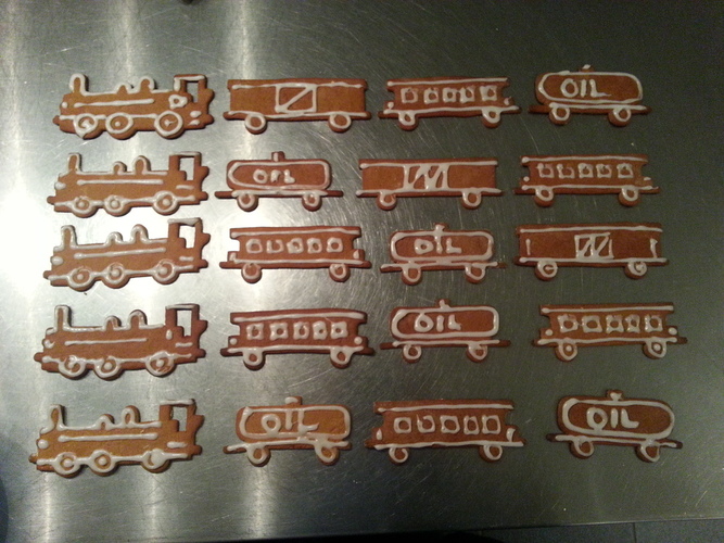 Train Set (Cookie Cutters) 3D Print 25741