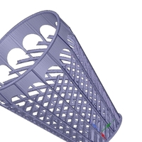 basket vase wallet for paper or flower v07 for 3d-print or cnc - Thumbnail 1
