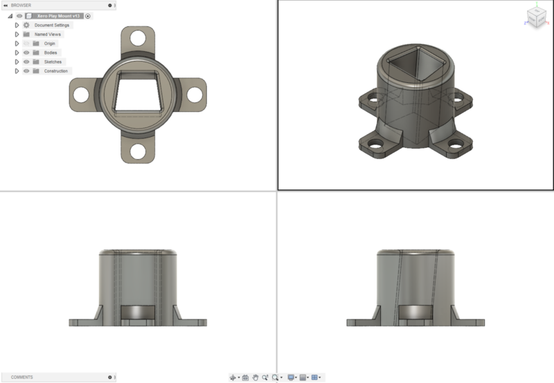 HRSims Xero-Play Quick Release Mounting Solution