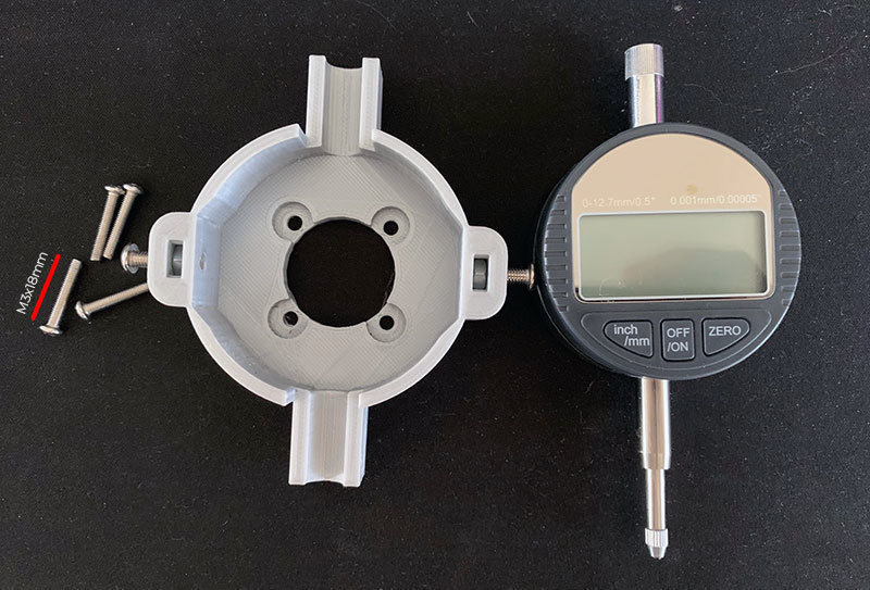 Holder for mounting DIAL Indicator on Tevo Tarantula Pro