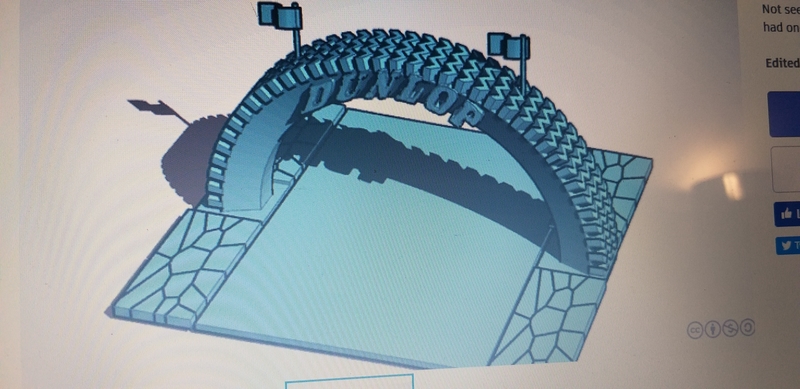 DUNLOP RACING TYRE DIORAMA