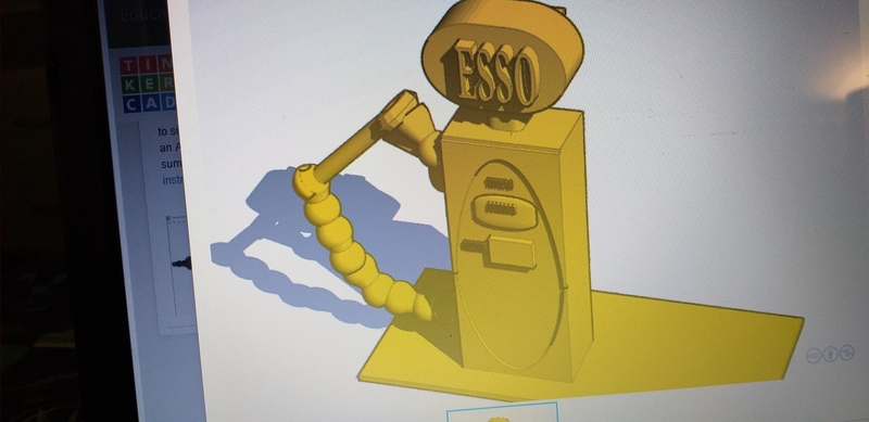Vintage Esso fuel bowser 