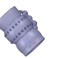 professional  Coffee cup tea vessel v02 for 3d print and cnc - Thumbnail 1