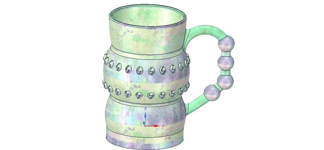 professional  Coffee cup tea vessel v02 for 3d print and cnc 3D Print 257836