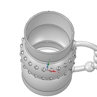 professional  Coffee cup tea vessel v02 for 3d print and cnc - Thumbnail 5