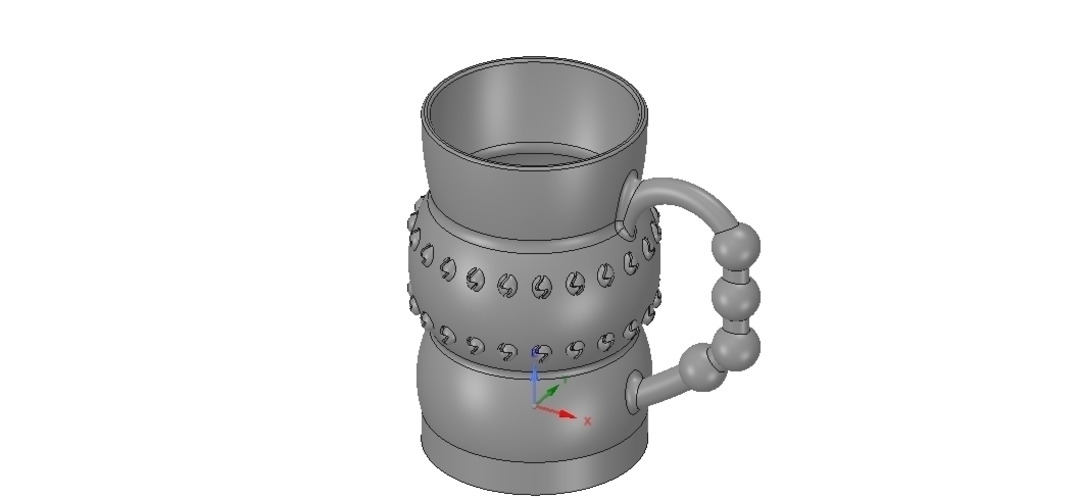 professional  Coffee cup tea vessel v02 for 3d print and cnc 3D Print 257843