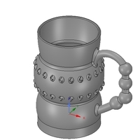 professional  Coffee cup tea vessel v02 for 3d print and cnc - Thumbnail 9