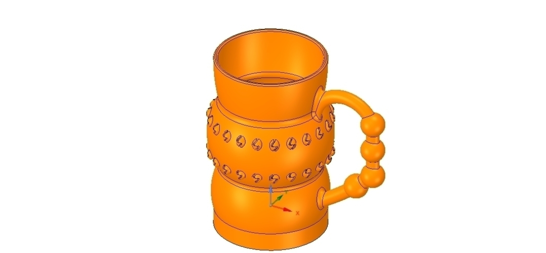 professional  Coffee cup tea vessel v02 for 3d print and cnc 3D Print 257844