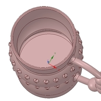 professional  Coffee cup tea vessel v02 for 3d print and cnc - Thumbnail 12