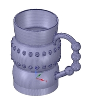professional  Coffee cup tea vessel v02 for 3d print and cnc - Thumbnail 16