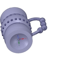 professional  Coffee cup tea vessel v02 for 3d print and cnc - Thumbnail 17