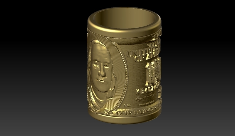 US dollar Pen holder