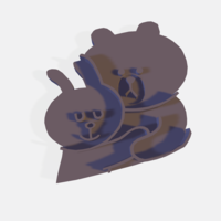 Cony & Brown cookie cutter - Thumbnail 1