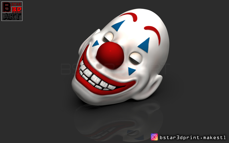 Joker Mask - Joker movie 2019 3D Print 257955