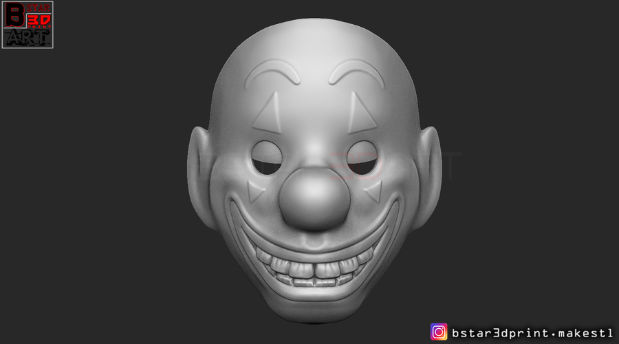 Joker Mask - Joker movie 2019 3D Print 257957