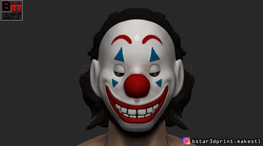 Joker Mask - Joker movie 2019 3D Print 257961