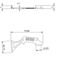  6666 rear wing mount rc 1/10 spoiler - Thumbnail 2