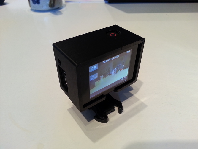 GoPro Hero 3 Frame For Back Pack 3D Print 25797