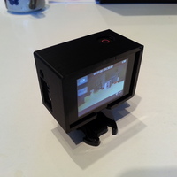 Small GoPro Hero 3 Frame For Back Pack 3D Printing 25797