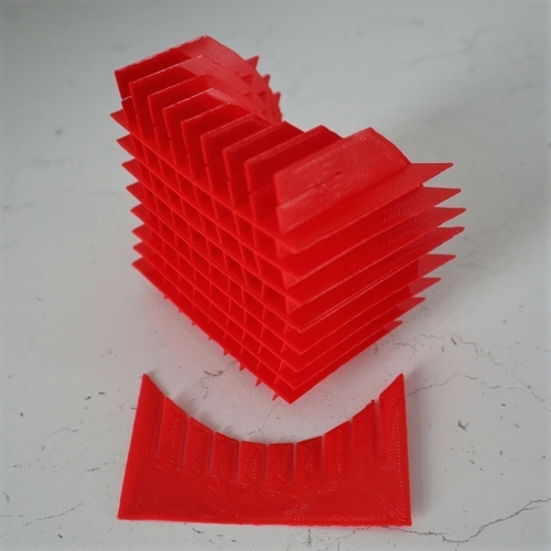 Sliceform Saddle (Hyperbolic Paraboloid) 3D Print 258011