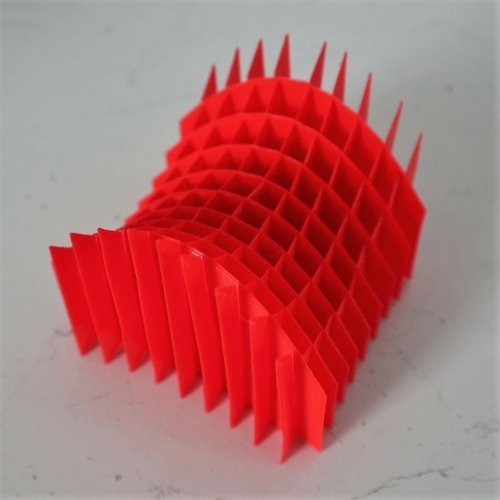 Sliceform Saddle (Hyperbolic Paraboloid) 3D Print 258012