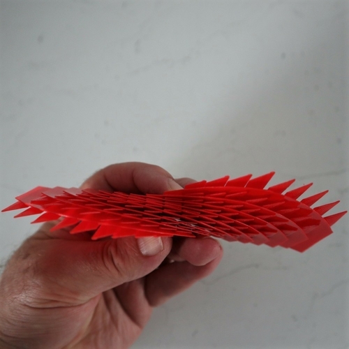 Sliceform Saddle (Hyperbolic Paraboloid) 3D Print 258015