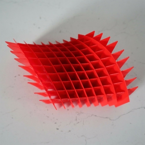 Sliceform Saddle (Hyperbolic Paraboloid) 3D Print 258016