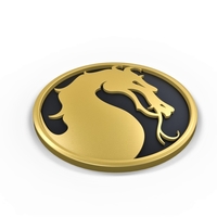 Small 3D printable Mortal Kombat logo 3D Printing 258036