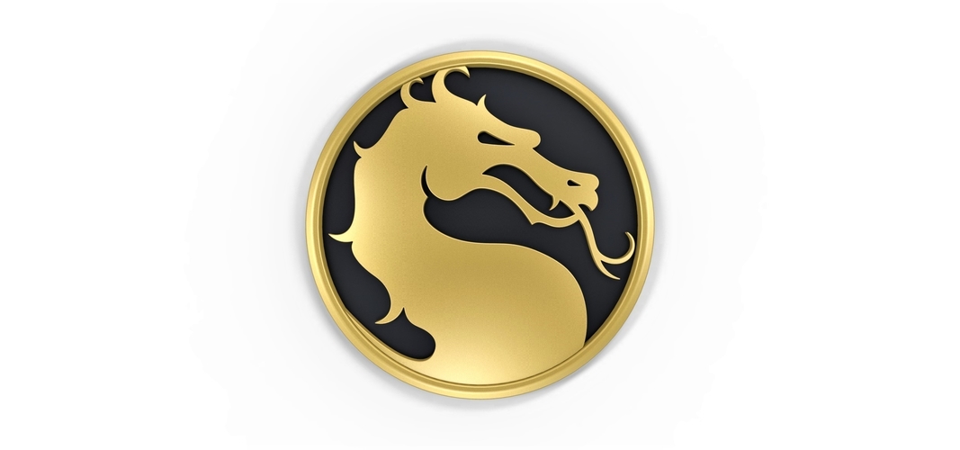 3D printable Mortal Kombat logo 3D Print 258037